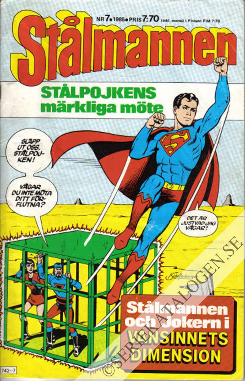 Framsida på Stålmannen #7 (1985)