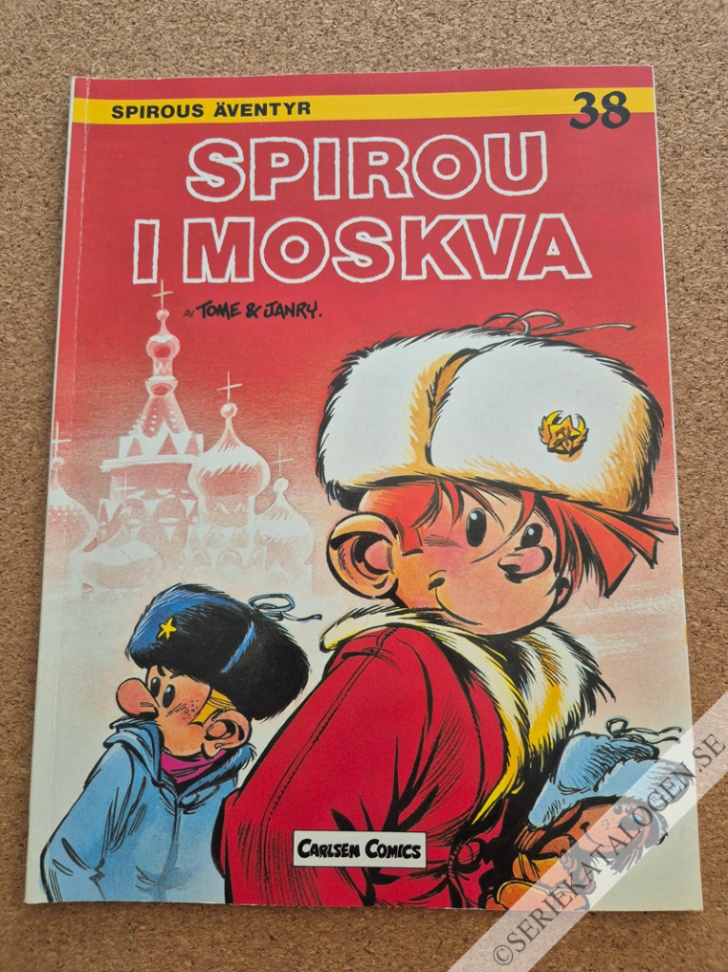 Framsida på Spirous äventyr Spirou i Moskva (1991)