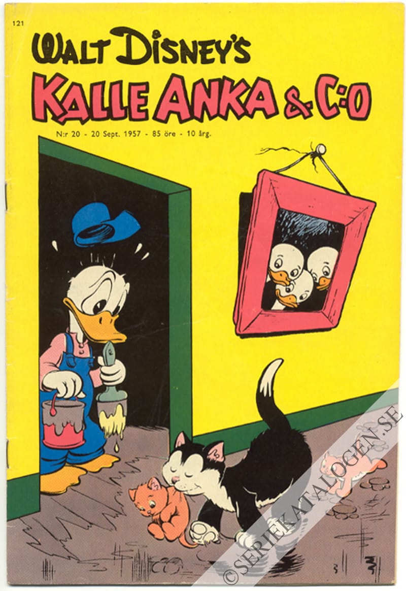 Framsida på Kalle Anka & C:o #20 (1957)