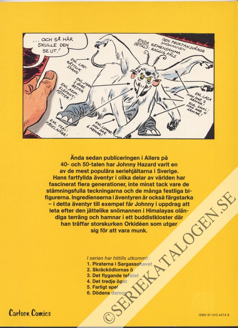 Baksida på Dödens demon (1986)
