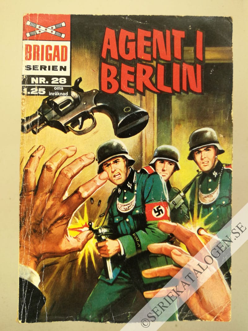 Framsida på Brigadserien Agent i Berlin (1969)