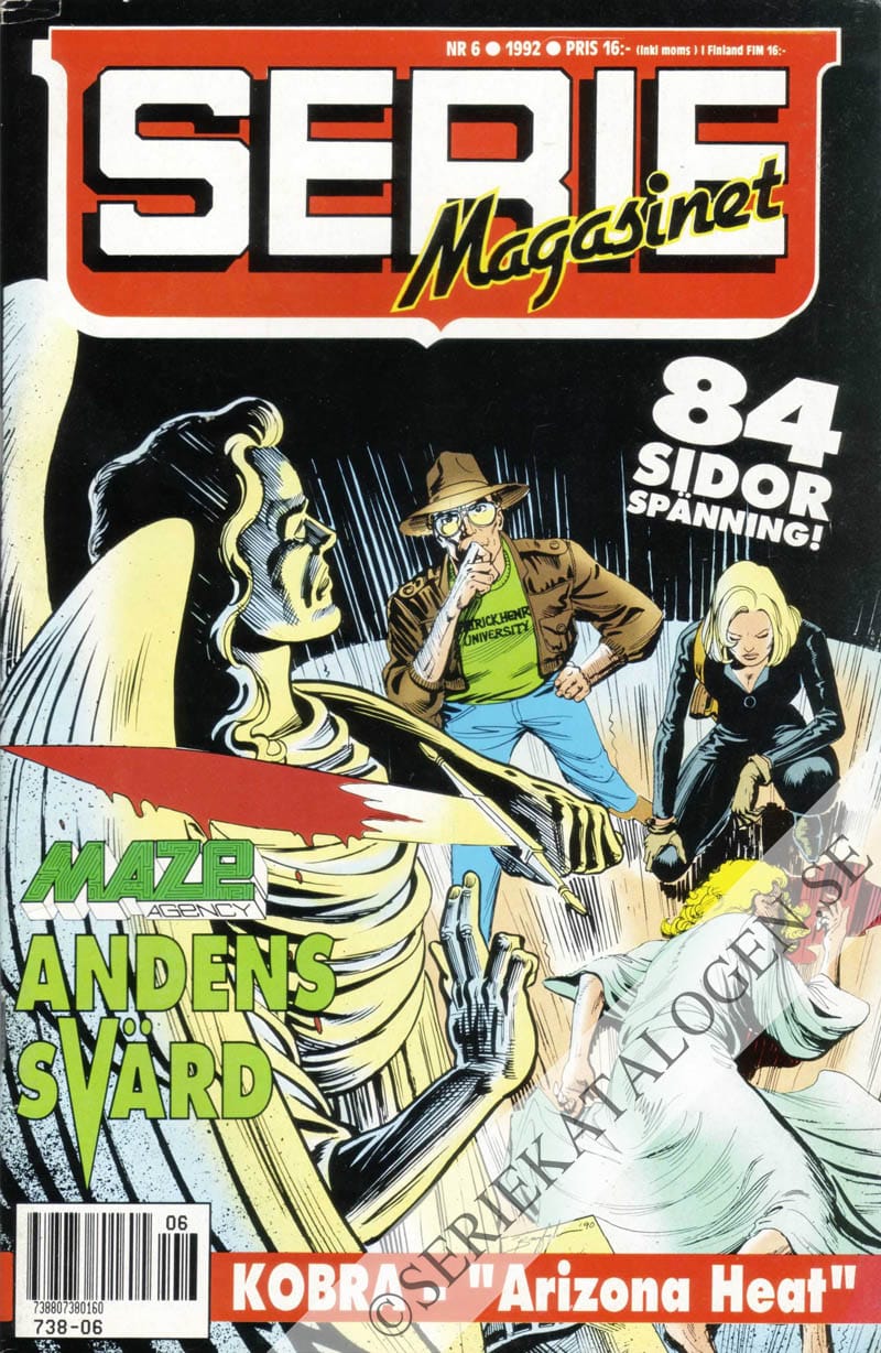 Framsida på Seriemagasinet #6 (1992)