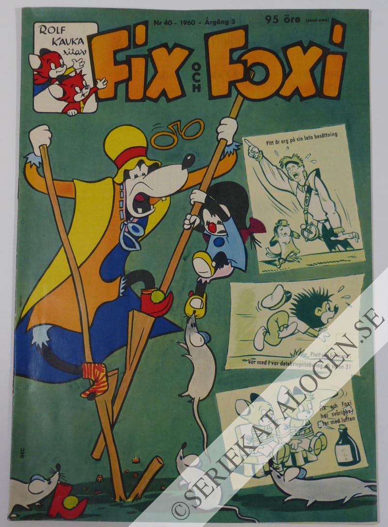 Framsida på Fix och Foxi #40 (1960)