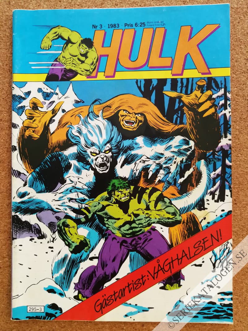 Framsida på Hulk #3 (1983)