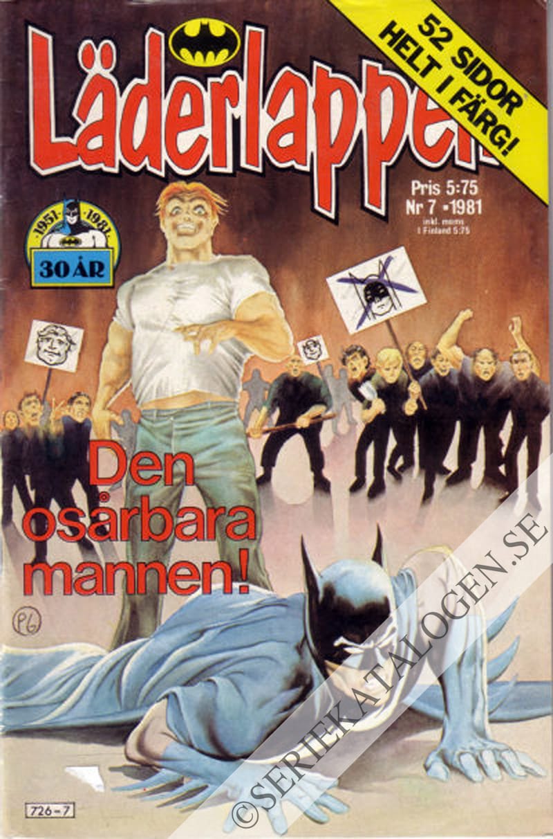 Framsida på Läderlappen och Robin #7 (1981)