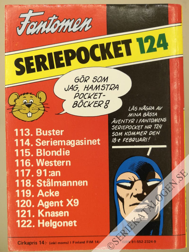 Baksida på Scooby Doo (1983)