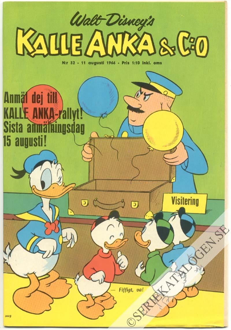 Framsida på Kalle Anka & C:o #32 (1966)