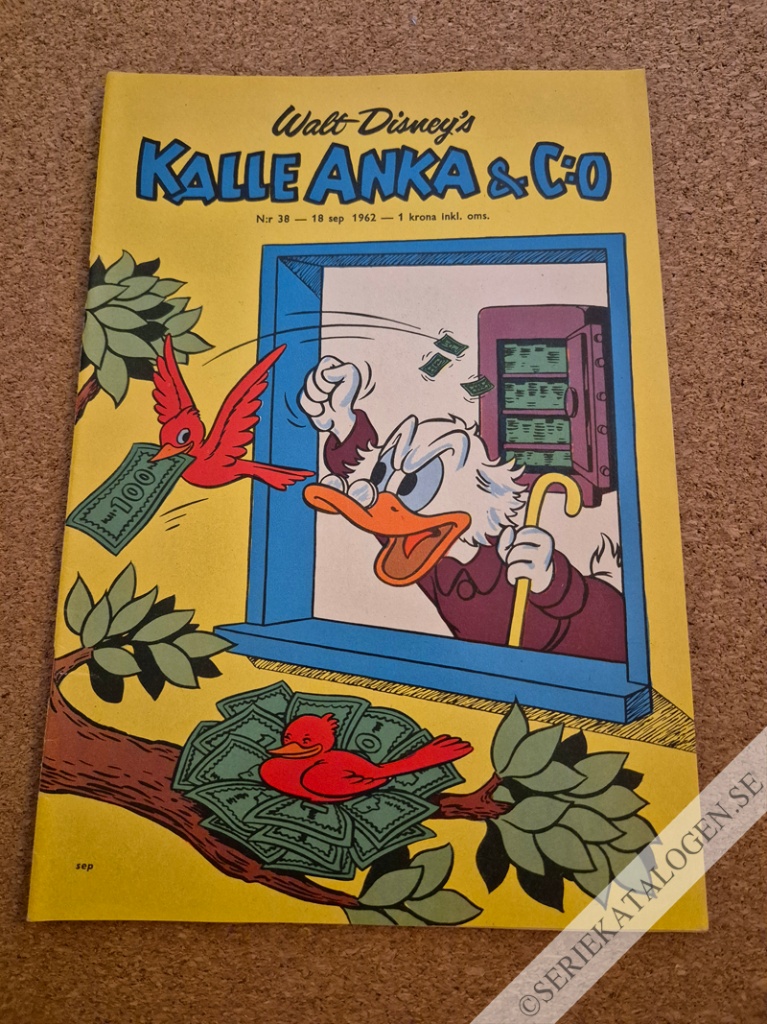 Framsida på Kalle Anka & C:o #38 (1962)