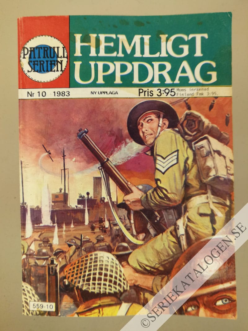 Framsida på Patrullserien #10 - Hemligt uppdrag (1983)