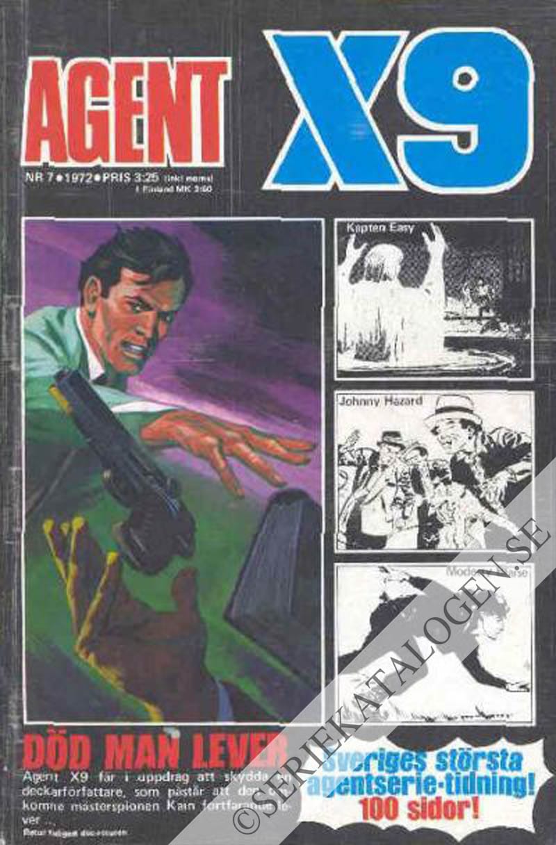Framsida på Agent X9 #7 (1972)