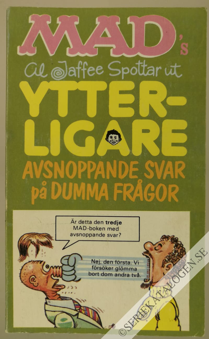 Framsida på MAD-pocket Ytterligare avsnoppande svar på dumma frågor (1978)
