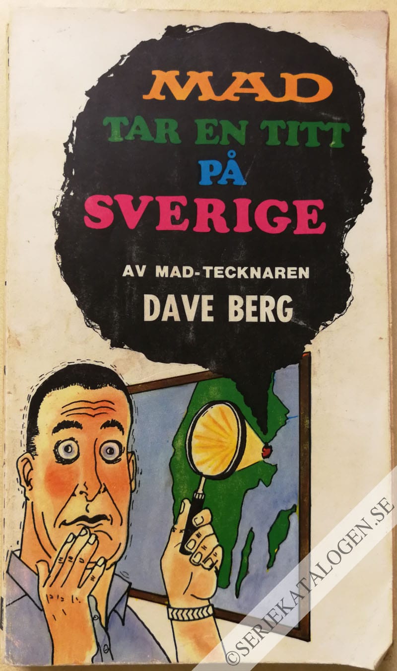 Framsida på MAD-pocket MAD tar en titt på Sverige (1966)