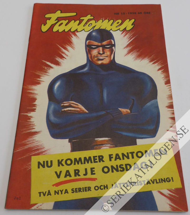 Framsida på Fantomen #15 (1958)