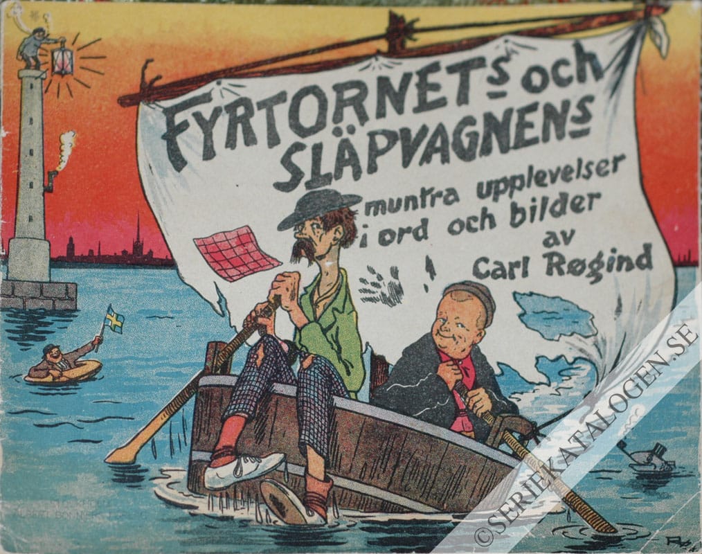 Framsida på Fyrtornets och Släpvagnens muntra upplevelser i ord och bilder # (1924)