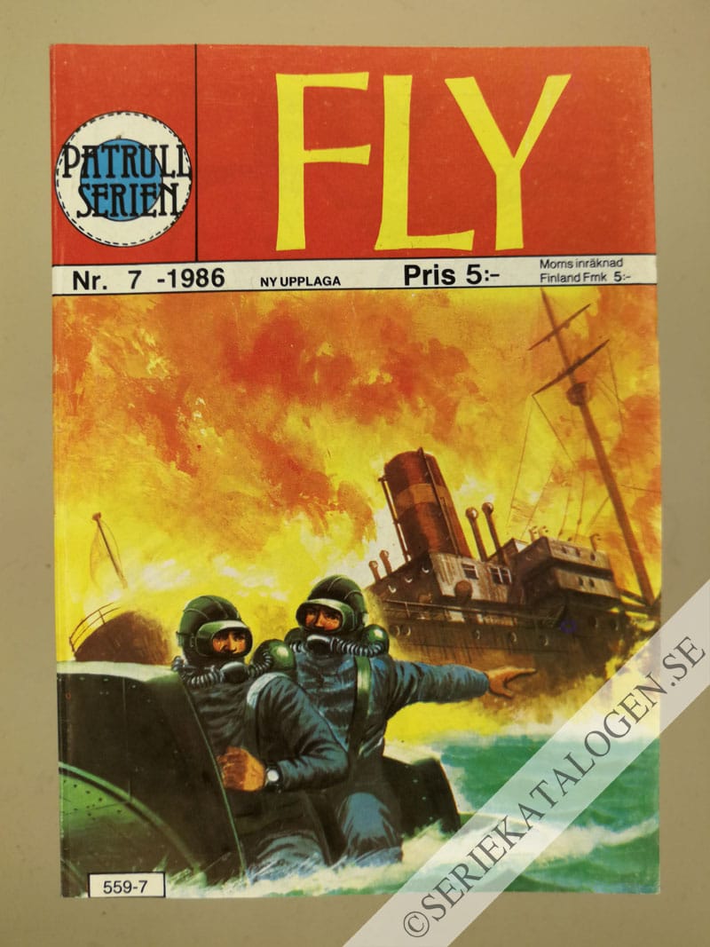 Framsida på Patrullserien #7 - Fly (1986)