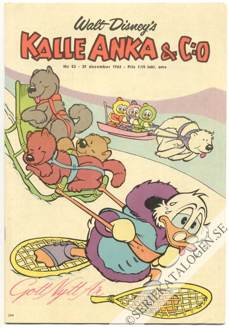 Framsida på Kalle Anka & C:o #52 (1966)