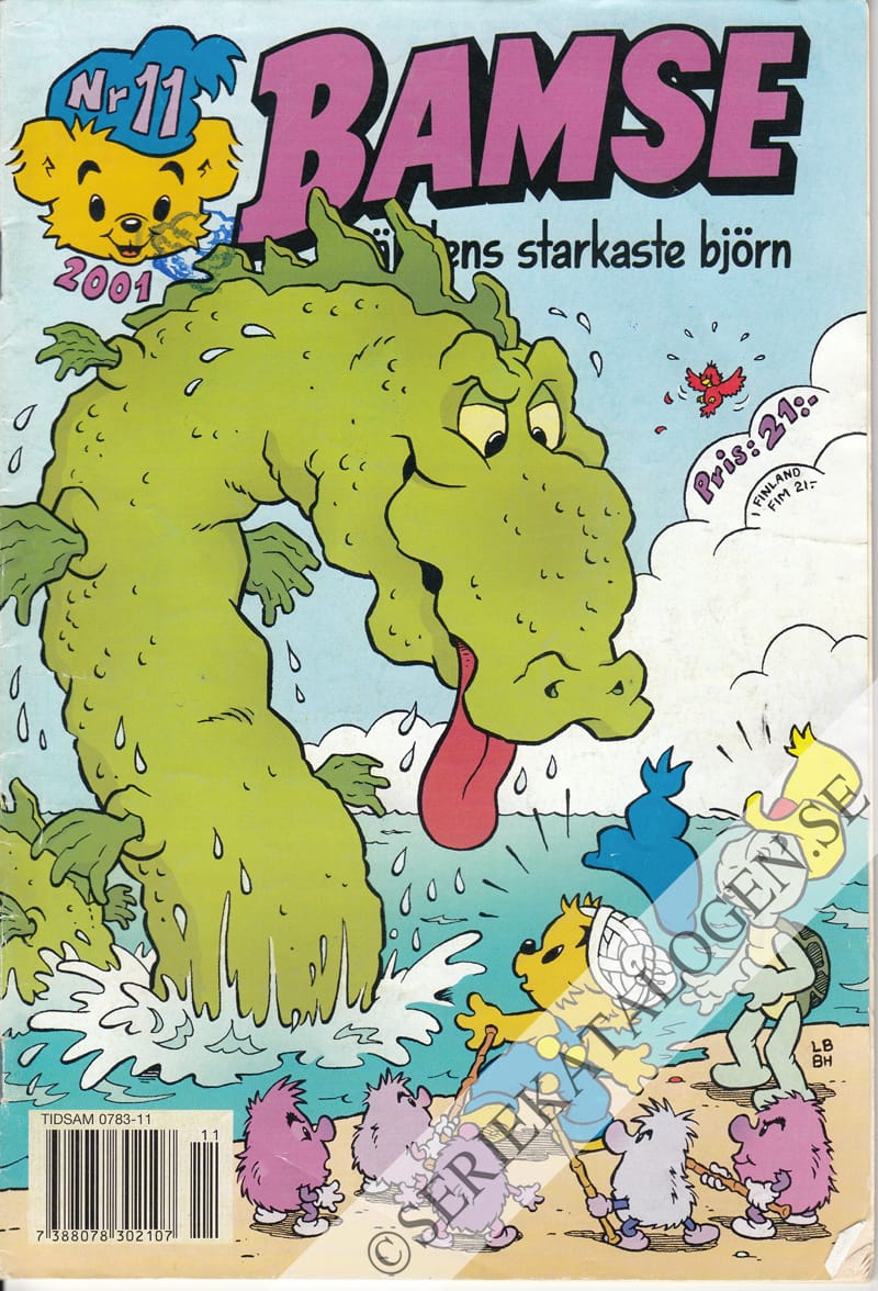 Framsida på Bamse #11 (2001)