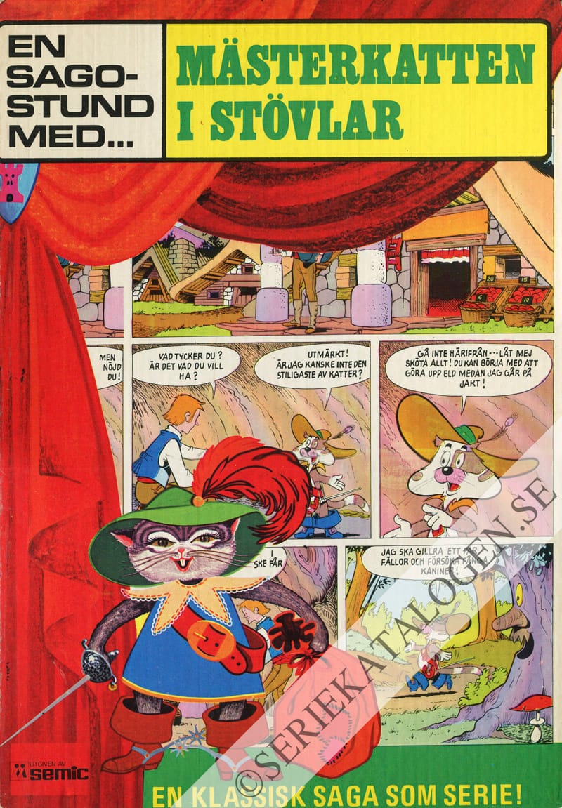 Framsida på En sagostund med... Mästerkatten i stövlar (1972)