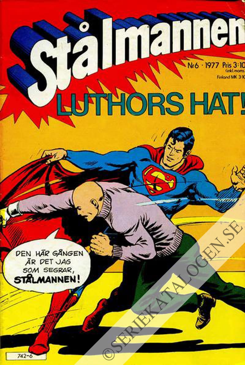 Framsida på Stålmannen #6 (1977)