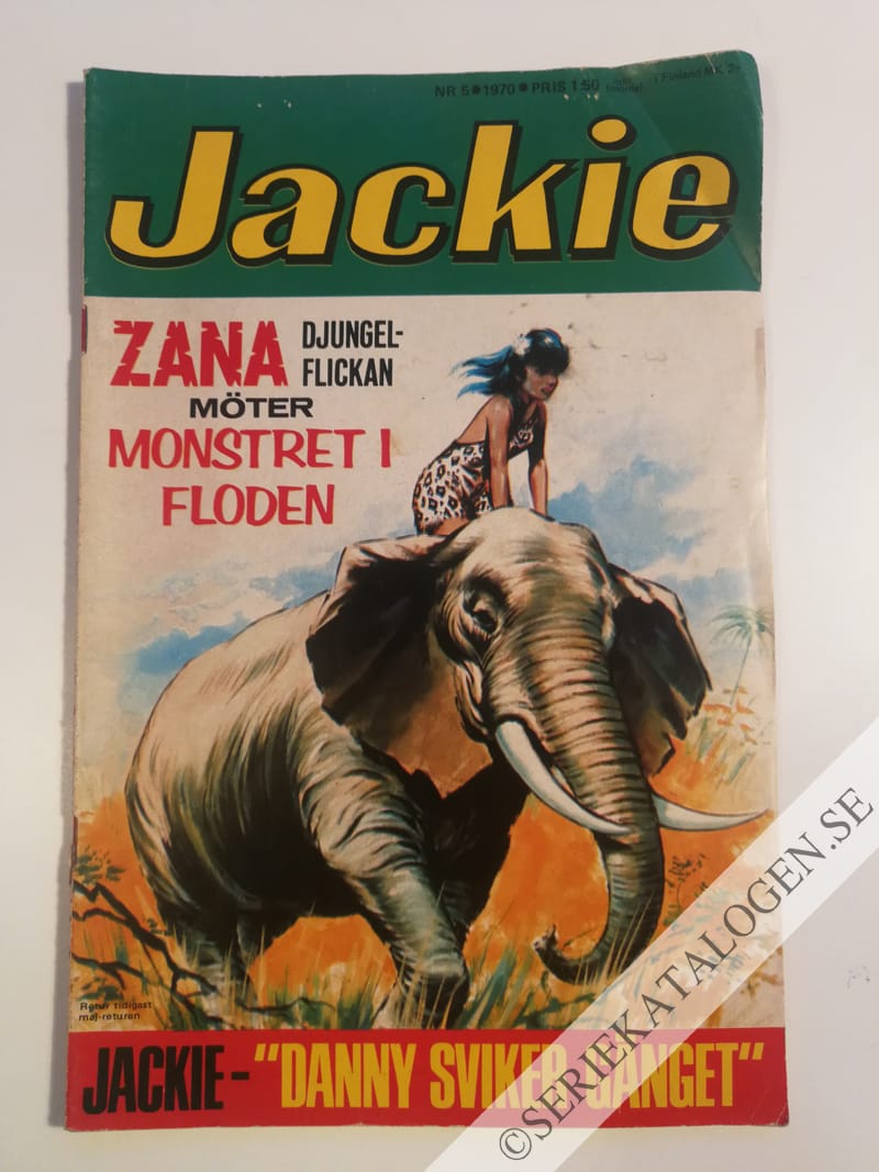 Framsida på Jackie #5 (1970)