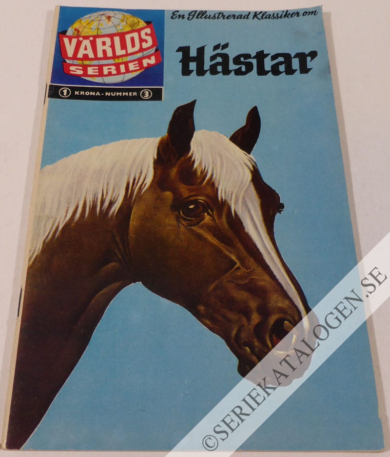 Framsida på Världsserien Hästar (1960)