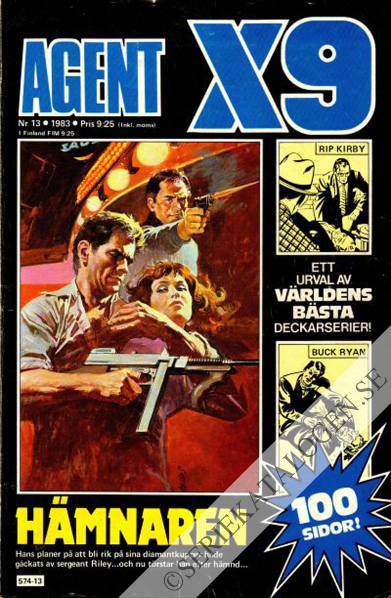 Framsida på Agent X9 #13 (1983)