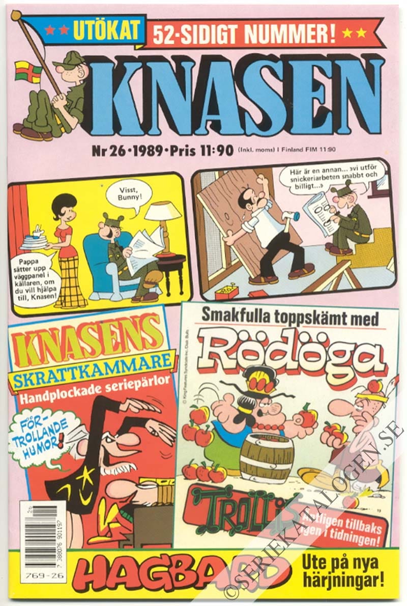 Framsida på Knasen #26 (1989)
