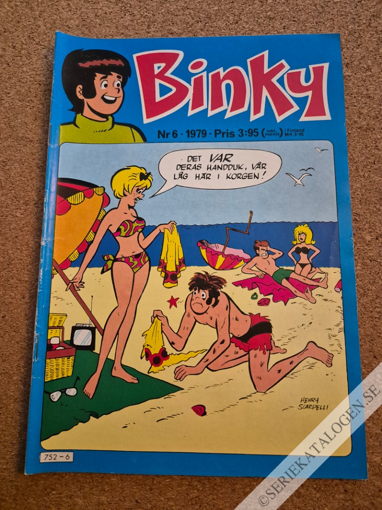 Framsida på Binky #6 (1979)