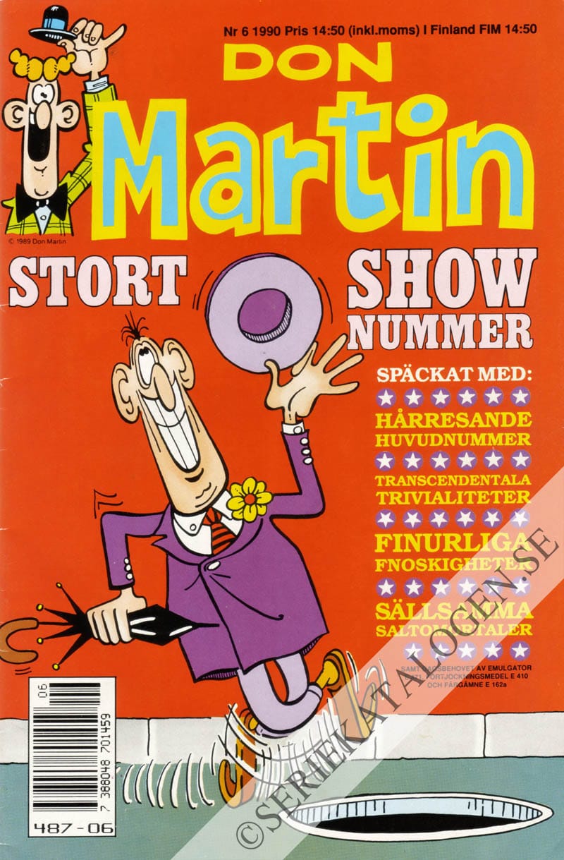 Framsida på Don Martin #6 (1990)