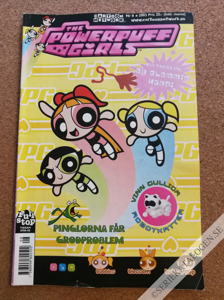 Framsida på The Powerpuff Girls #8 (2003)
