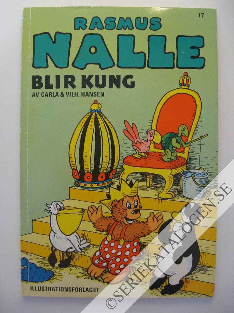 Framsida på Rasmus Nalle Rasmus Nalle blir kung (1969)