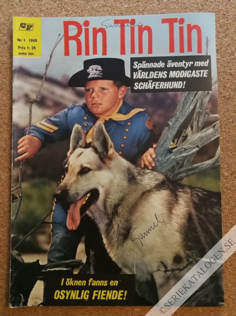 Framsida på Rin Tin Tin #1 (1965)