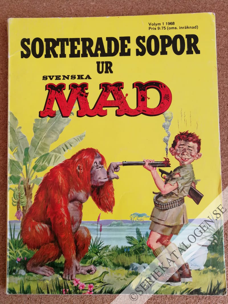 Framsida på Sorterade sopor ur Svenska MAD Volym1 (1968)