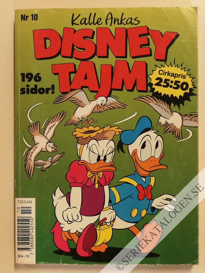Framsida på Kalle Ankas Disneytajm #10 (1993)