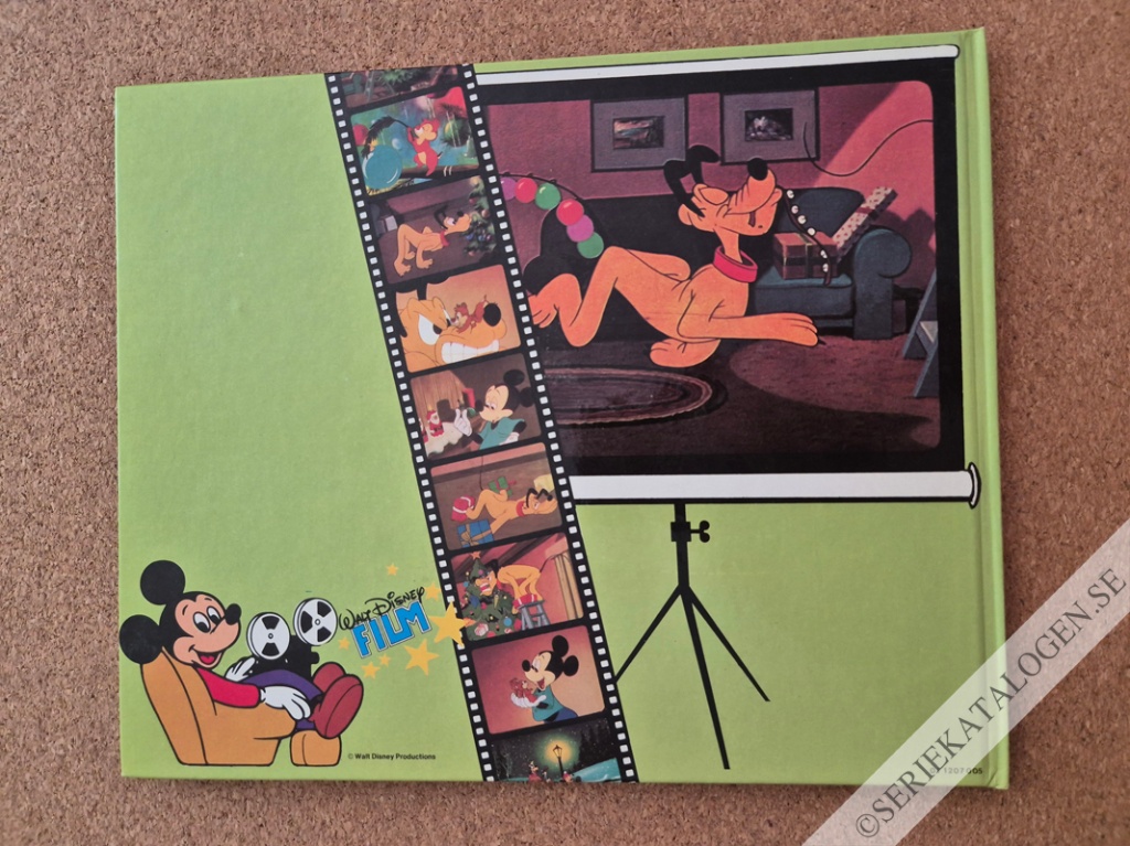 Baksida på Plutos julgran med Musse Pigg och Piff och Puff -Hela berättelsen, lättläst och illustrerad med mer än 200 färgbilder direkt ur filmen (1980)