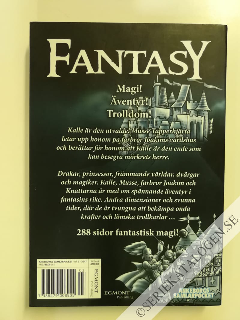 Baksida på Kalle Anka Fantasy 1 - Mörkrets herre (2017)