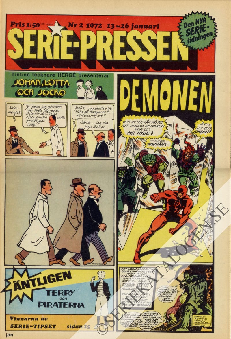 Framsida på Seriepressen #2 (1972)