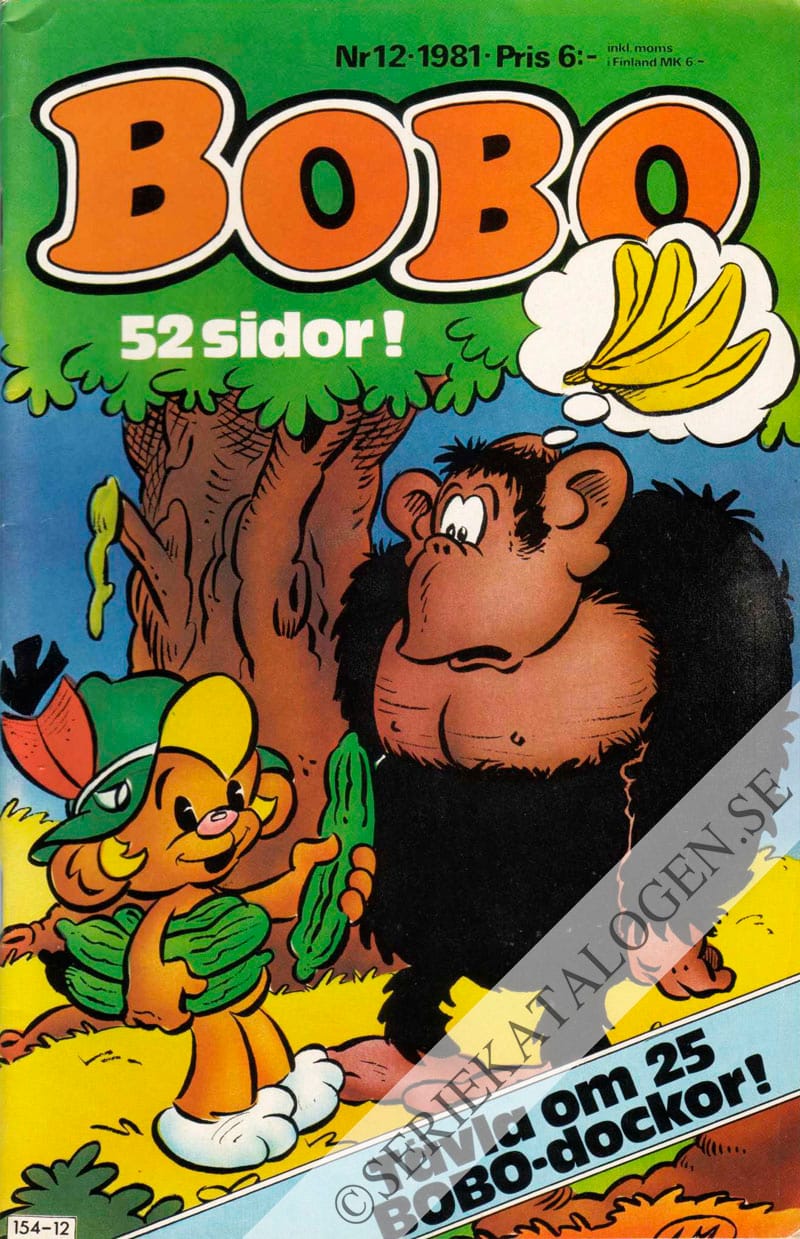 Framsida på Bobo #12 (1981)