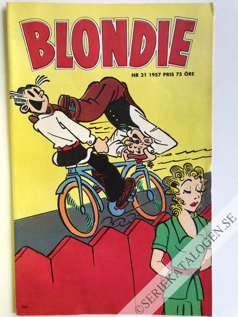 Framsida på Blondie #21 (1957)