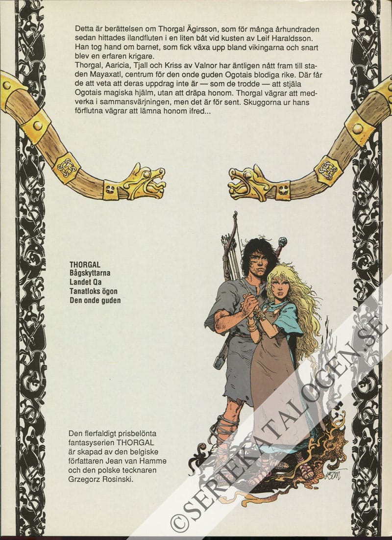 Baksida på Den onde guden (1993)