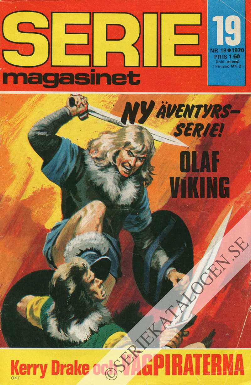 Framsida på Seriemagasinet #19 (1970)