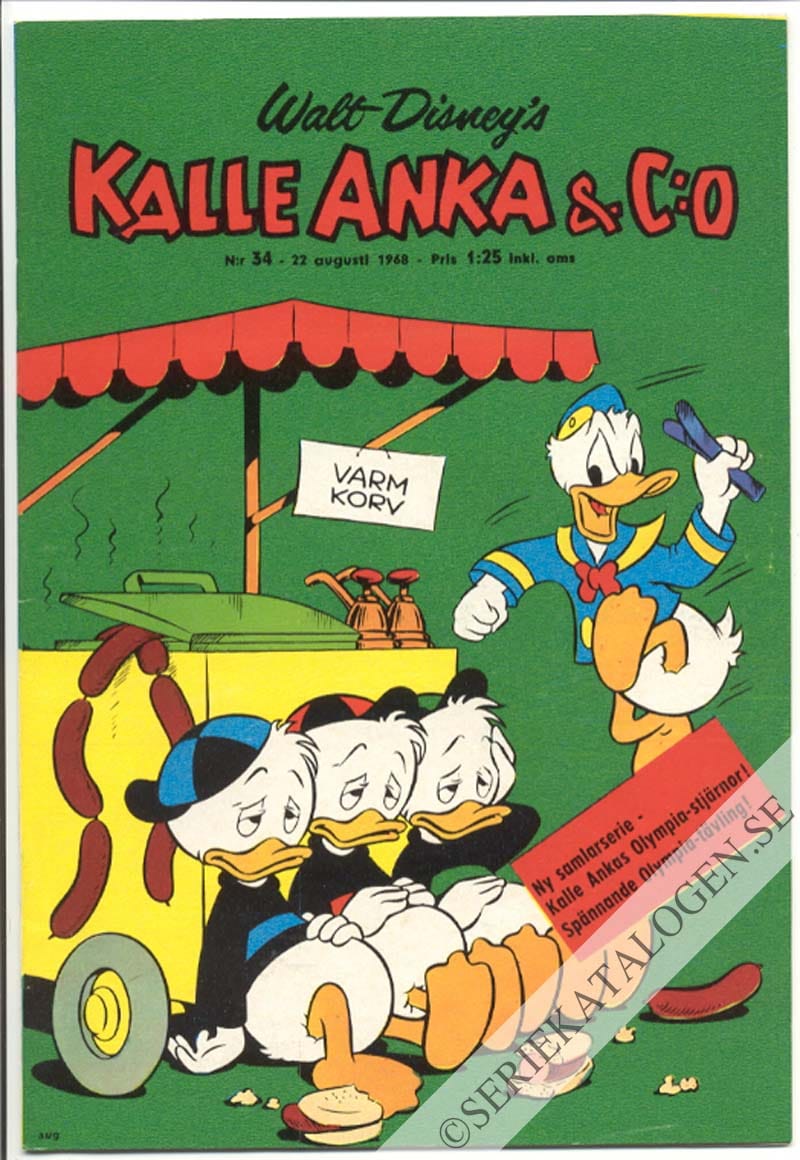 Framsida på Kalle Anka & C:o #34 (1968)