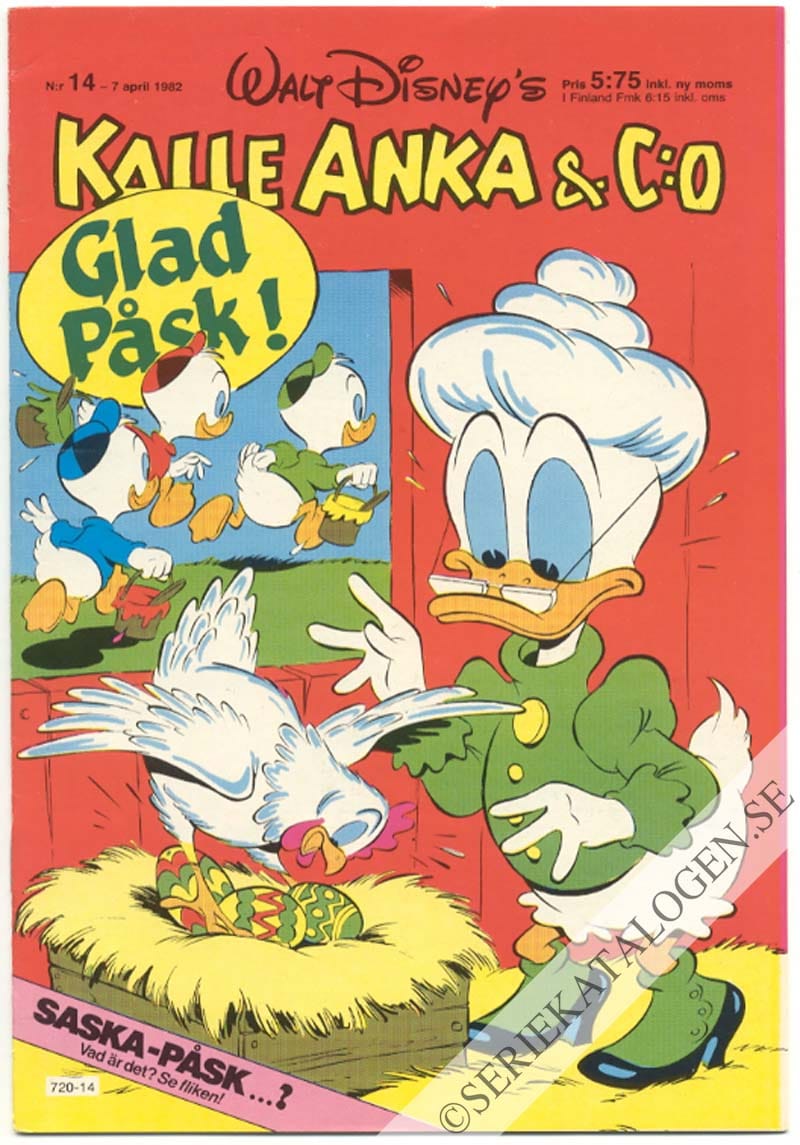 Framsida på Kalle Anka & C:o #14 (1982)