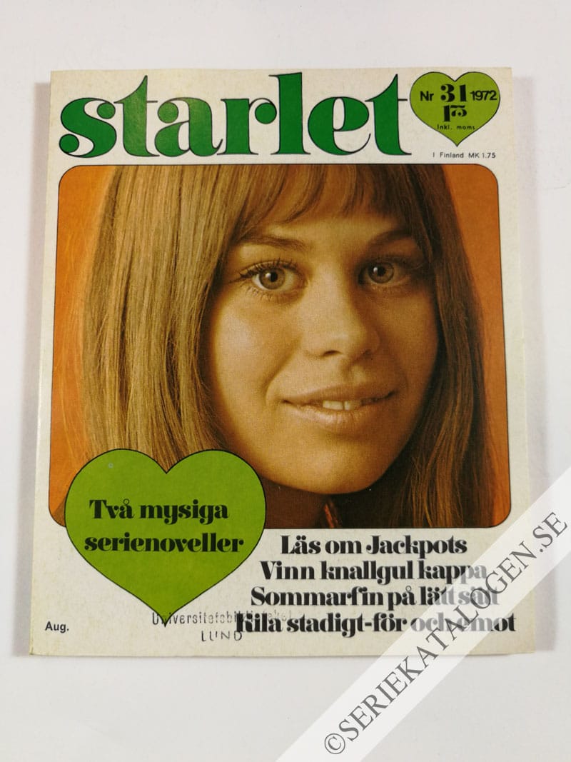 Framsida på Starlet #31 (1972)