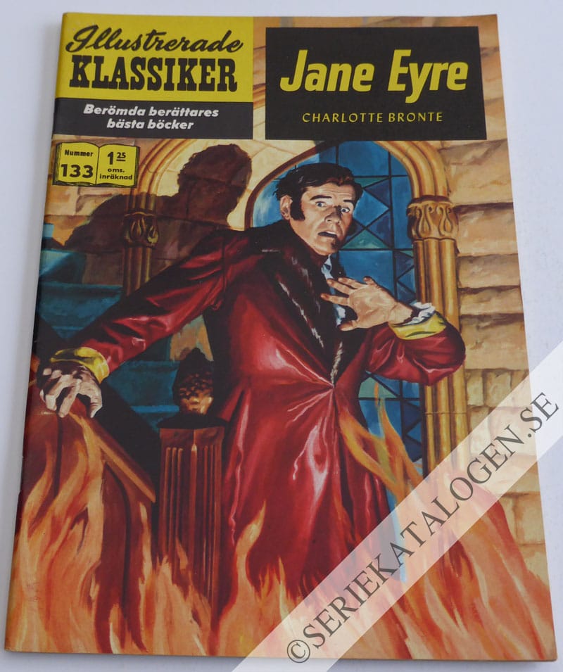 Framsida på Illustrerade Klassiker #133 - Jane Eyre (1961)