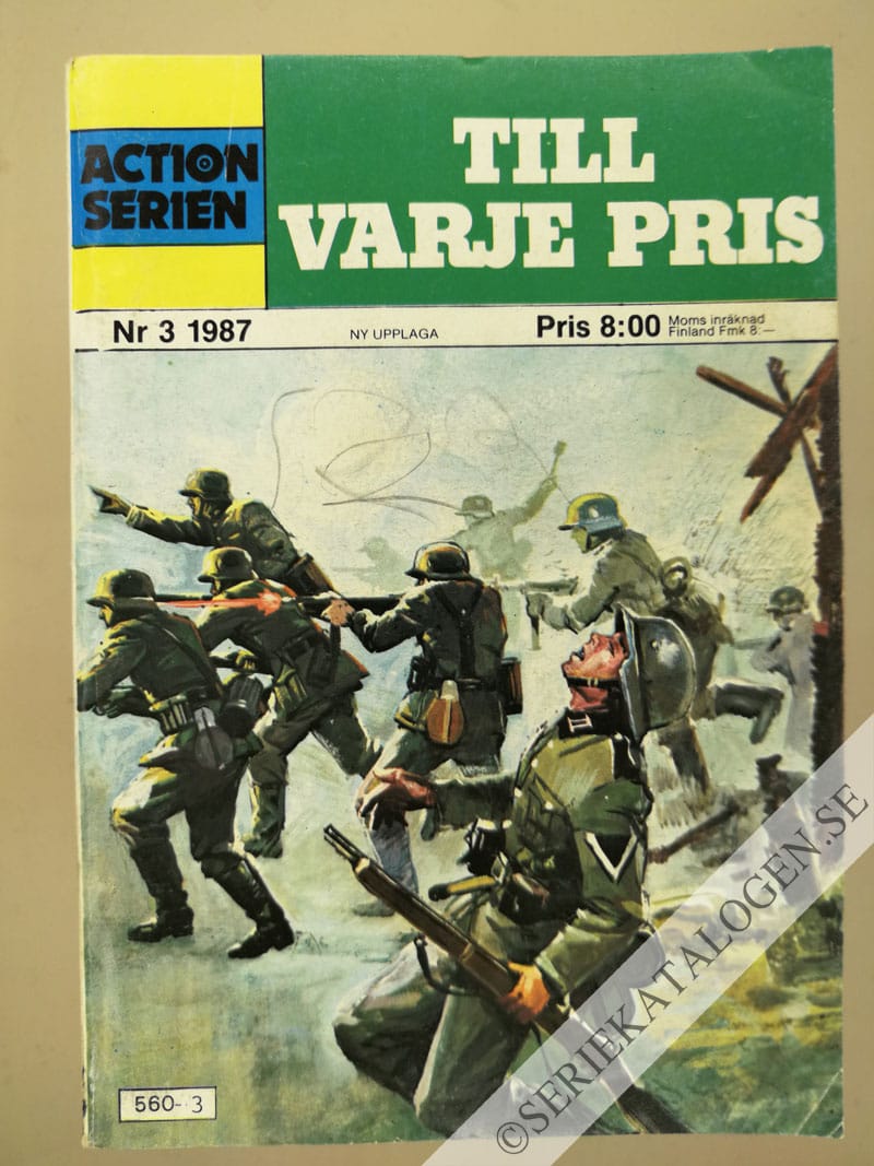 Framsida på Actionserien #3 - Till varje pris (1987)