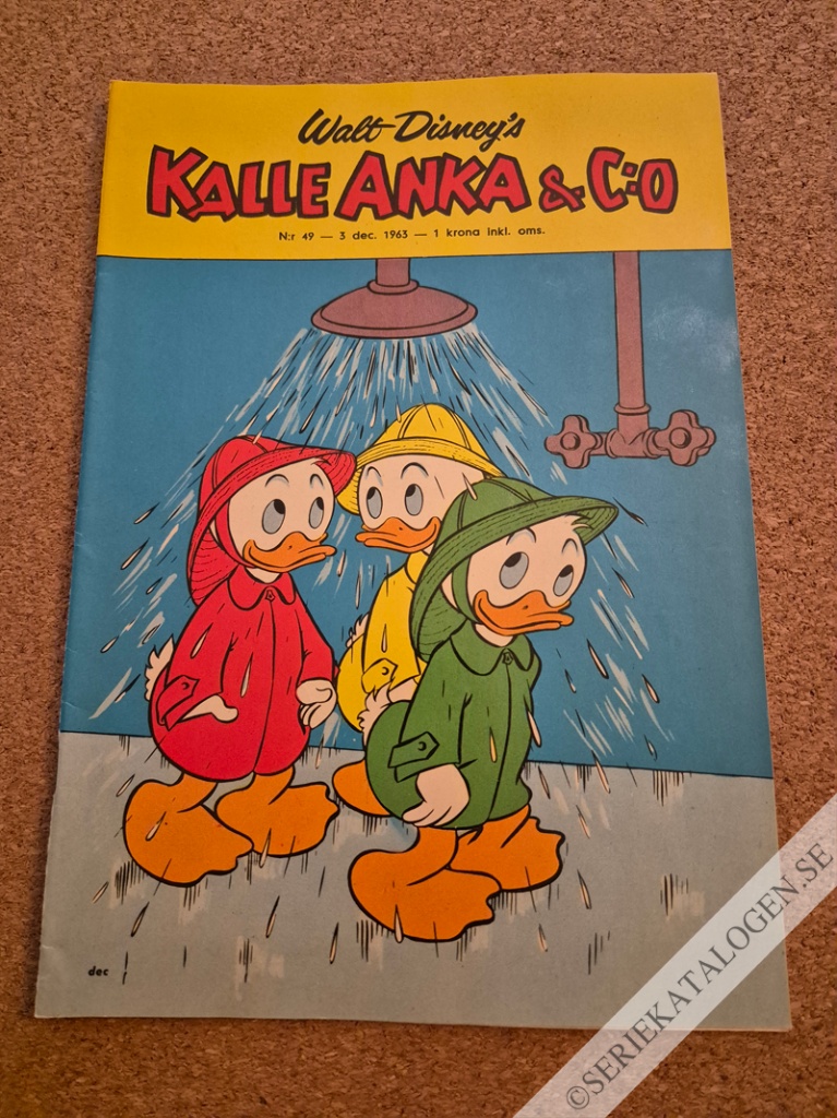 Framsida på Kalle Anka & C:o #49 (1963)
