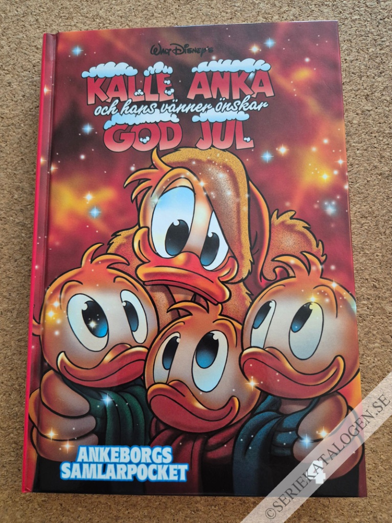 Framsida på Ankeborgs samlarpocket #5 - Kalle Ankas julpocket/Kalle Anka och hans vänner önskar god jul! (2016)