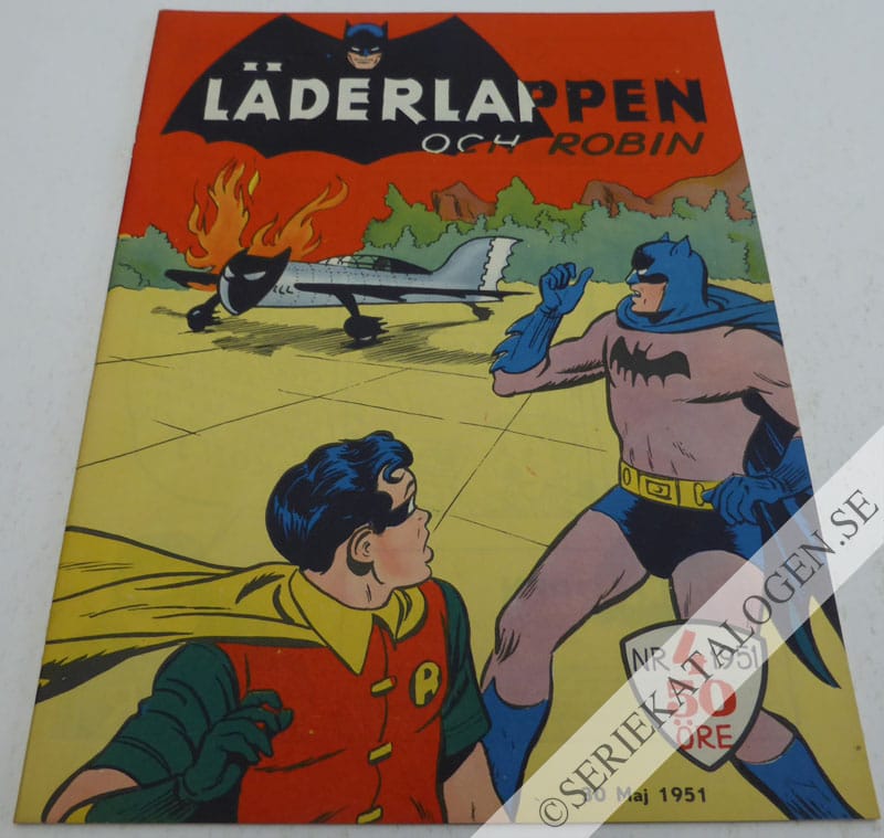 Framsida på Läderlappen och Robin #4 (1951)