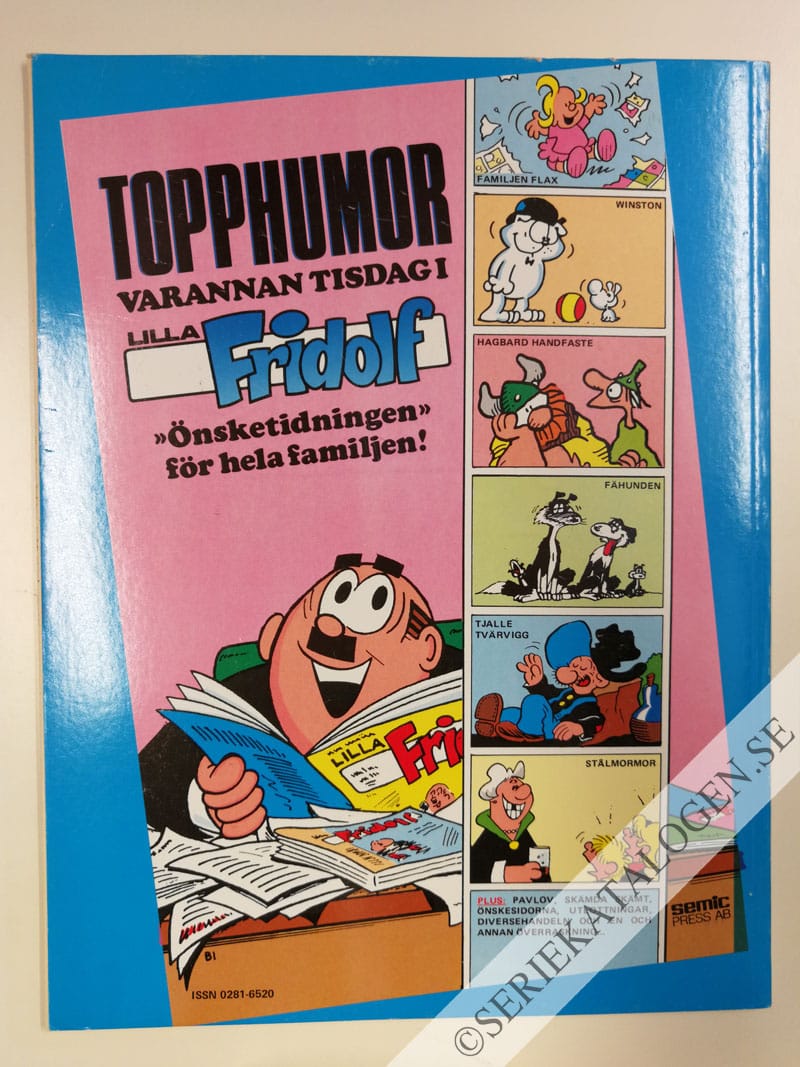Baksida på I alla väder (1987)